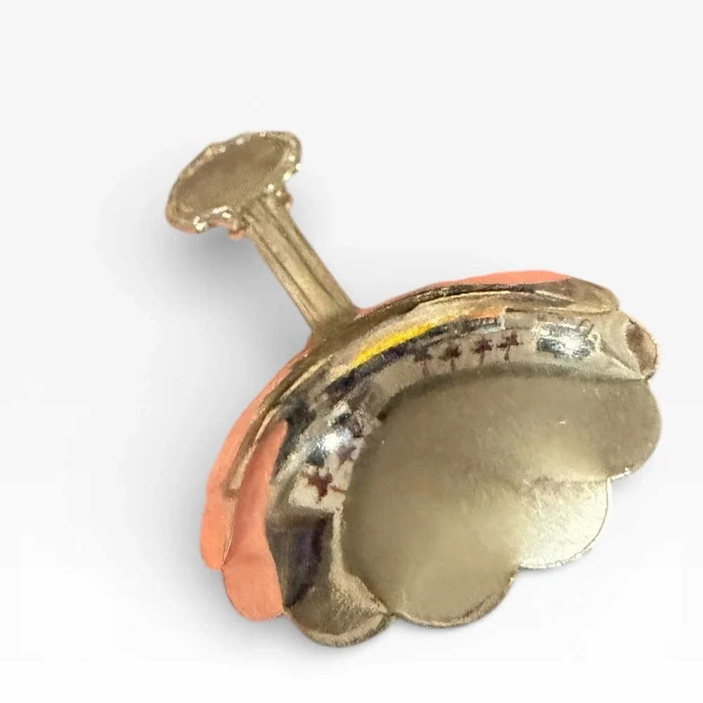 Vintage‎ Lake Tahoe Souvenir Spoon Enameled Scenic Top Map Scalloped Bowl USA